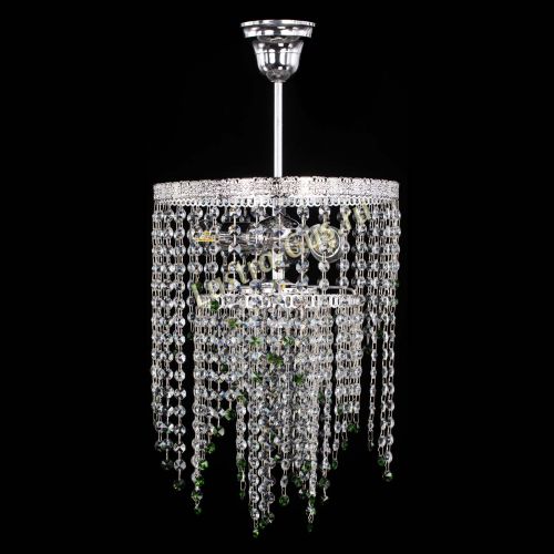 Люстра Токката Капель №3 зеленая в Самаре Гусь Хрустальный