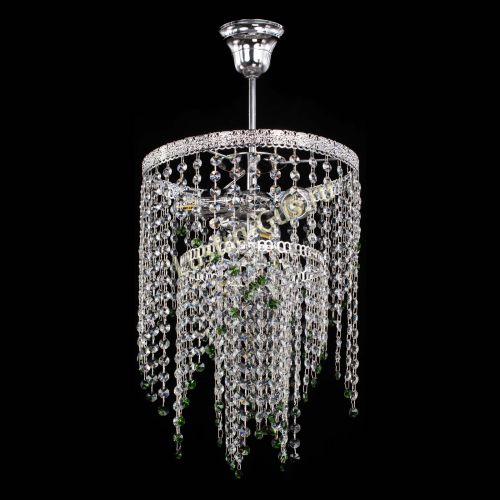 Люстра Токката Капель №3 зеленая в Самаре Гусь Хрустальный