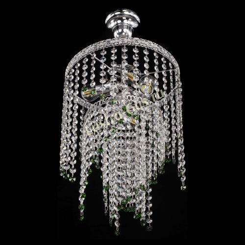 Люстра Токката Капель №3 зеленая в Самаре Гусь Хрустальный