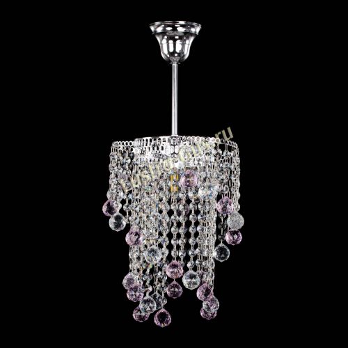 Люстра Вектор №4 розовая в Самаре Гусь Хрустальный