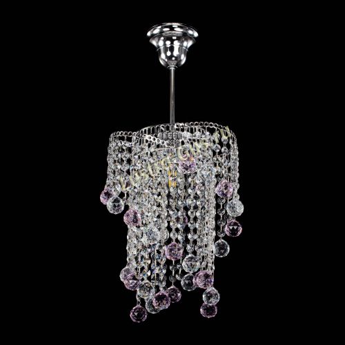 Люстра Вектор №4 розовая в Самаре Гусь Хрустальный