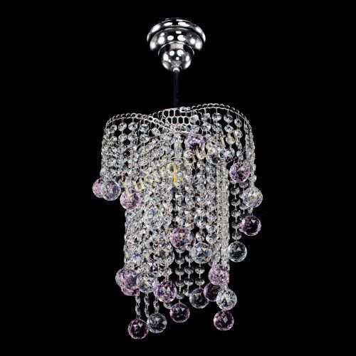 Люстра Вектор №4 розовая в Самаре Гусь Хрустальный