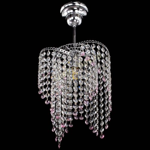 Люстра Вектор №5 розовая в Самаре Гусь Хрустальный