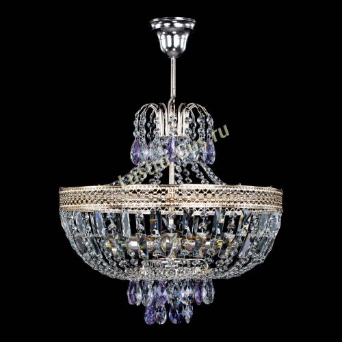 Люстра Венеция Астра №5 фиолетовая в Самаре Гусь Хрустальный
