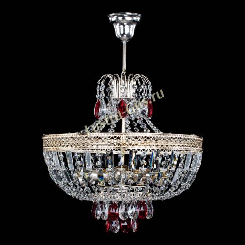 Люстра Венеция Астра №5 красная в Самаре Гусь Хрустальный