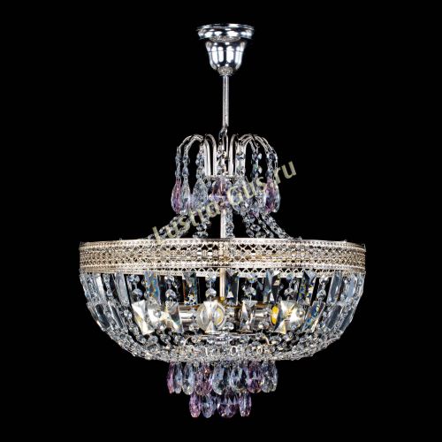 Люстра Венеция Астра №5 розовая в Самаре Гусь Хрустальный