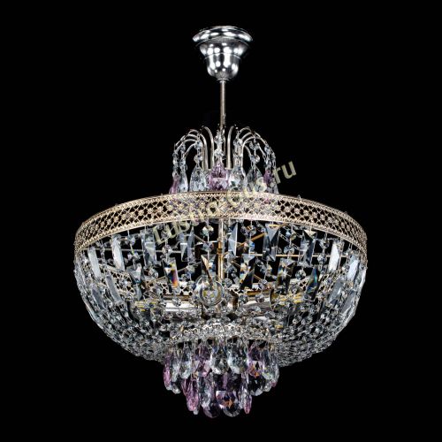 Люстра Венеция Астра №5 розовая в Самаре Гусь Хрустальный