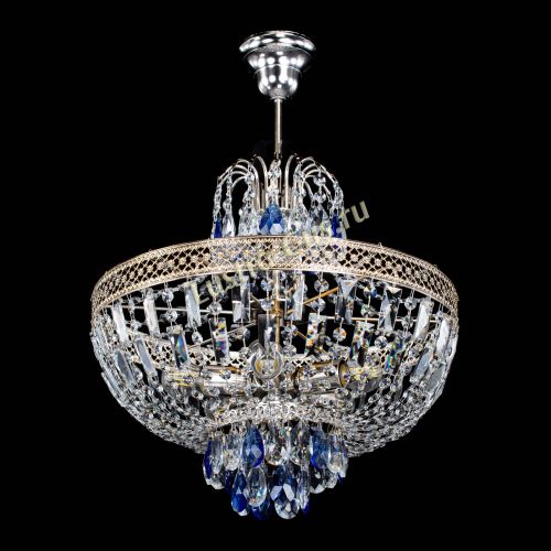 Люстра Венеция Астра №5 синяя в Самаре Гусь Хрустальный