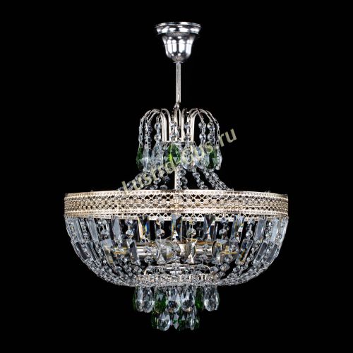 Люстра Венеция Астра №5 зеленая в Самаре Гусь Хрустальный