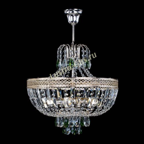 Люстра Венеция Астра №5 зеленая в Самаре Гусь Хрустальный