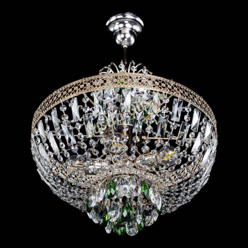 Люстра Венеция Астра №5 зеленая в Самаре Гусь Хрустальный