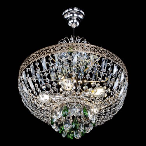 Люстра Венеция Астра №5 зеленая в Самаре Гусь Хрустальный