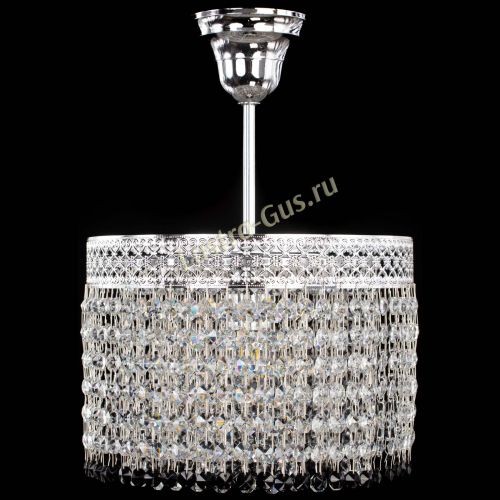 Люстра Венеция Капель №1 с подвесом Черная в Самаре Гусь Хрустальный