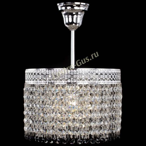 Люстра Венеция Капель №1 с подвесом Черная в Самаре Гусь Хрустальный