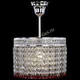 Люстра Венеция Капель №1 с подвесом Красная в Самаре