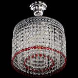 Люстра Венеция Капель №1 с подвесом Красная в Самаре
