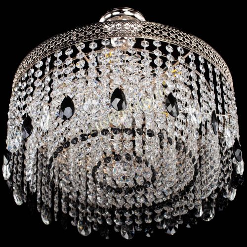 Люстра Венеция Капель журавлик черная в Самаре Гусь Хрустальный