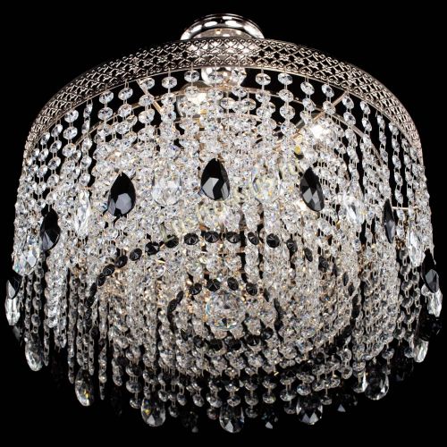 Люстра Венеция Капель журавлик черная в Самаре Гусь Хрустальный