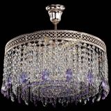 Люстра Венеция Капель журавлик фиолетовая в Самаре