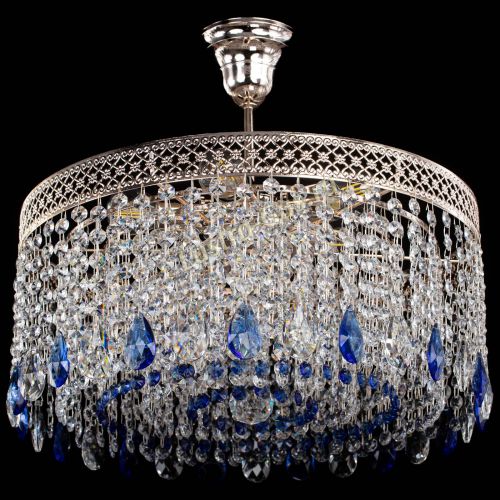 Люстра Венеция Капель журавлик синяя в Самаре Гусь Хрустальный