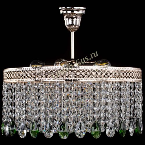 Люстра Венеция Капель журавлик зеленая в Самаре Гусь Хрустальный