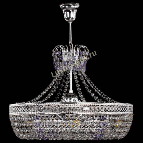 Люстра Венеция Кольцо с подвесом Фиолетовая в Самаре Гусь Хрустальный