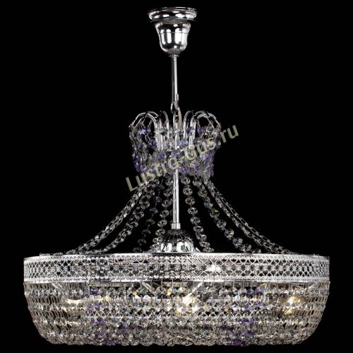 Люстра Венеция Кольцо с подвесом Фиолетовая в Самаре Гусь Хрустальный