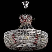 Люстра Венеция Кольцо с подвесом Красная