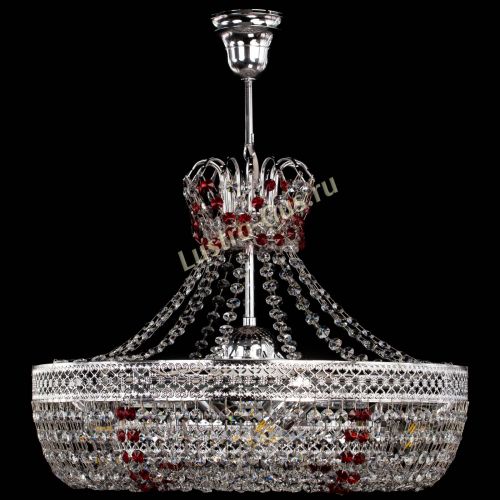 Люстра Венеция Кольцо с подвесом Красная в Самаре Гусь Хрустальный