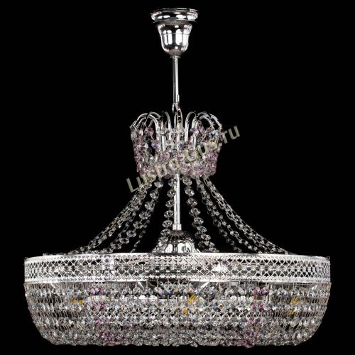 Люстра Венеция Кольцо с подвесом Розовая в Самаре Гусь Хрустальный