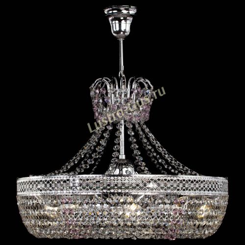 Люстра Венеция Кольцо с подвесом Розовая в Самаре Гусь Хрустальный