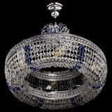 Люстра Венеция Кольцо с подвесом Синяя в Самаре