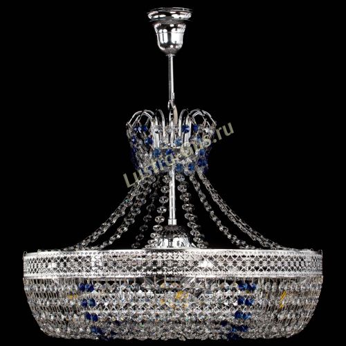 Люстра Венеция Кольцо с подвесом Синяя в Самаре Гусь Хрустальный