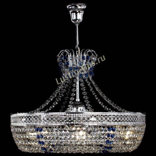 Люстра Венеция Кольцо с подвесом Синяя в Самаре Гусь Хрустальный