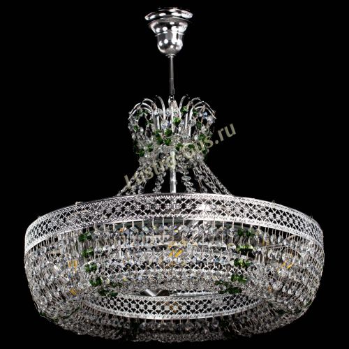 Люстра Венеция Кольцо с подвесом Зеленая в Самаре Гусь Хрустальный