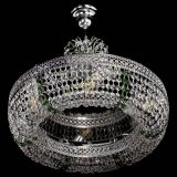 Люстра Венеция Кольцо с подвесом Зеленая в Самаре