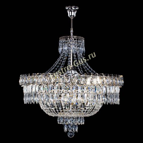 Люстра Водопад перо №8 с подвесом в Самаре Гусь Хрустальный