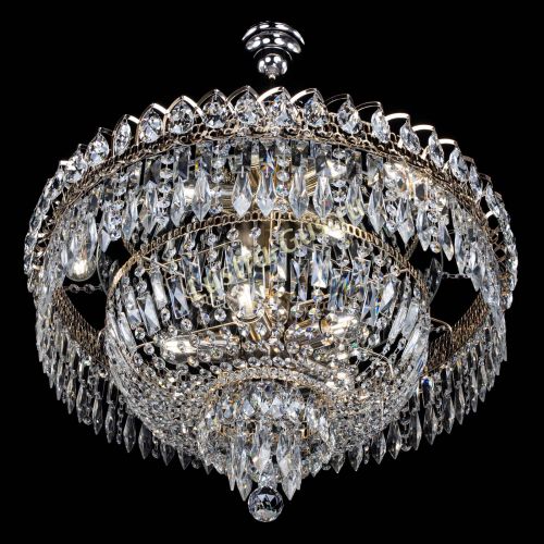 Люстра Водопад перо №8 с подвесом в Самаре Гусь Хрустальный