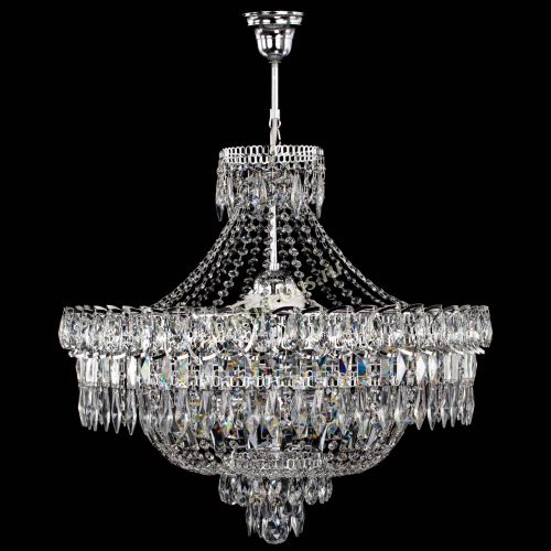 Люстра Водопад перо с подвесом в Самаре Гусь Хрустальный