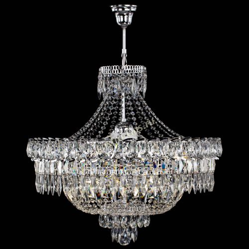 Люстра Водопад перо с подвесом в Самаре Гусь Хрустальный