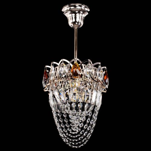 Люстра Водоворот №1 мини с подвесом чайная в Самаре Гусь Хрустальный