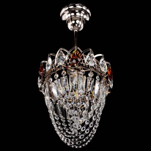 Люстра Водоворот №1 мини с подвесом чайная в Самаре Гусь Хрустальный