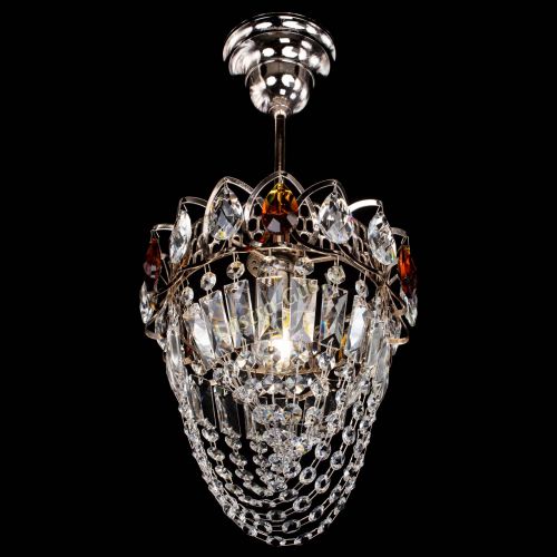 Люстра Водоворот №1 мини с подвесом чайная в Самаре Гусь Хрустальный