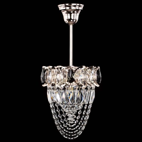 Люстра Водоворот №1 мини с подвесом черная в Самаре Гусь Хрустальный