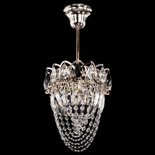 Люстра Водоворот №1 мини с подвесом черная в Самаре Гусь Хрустальный