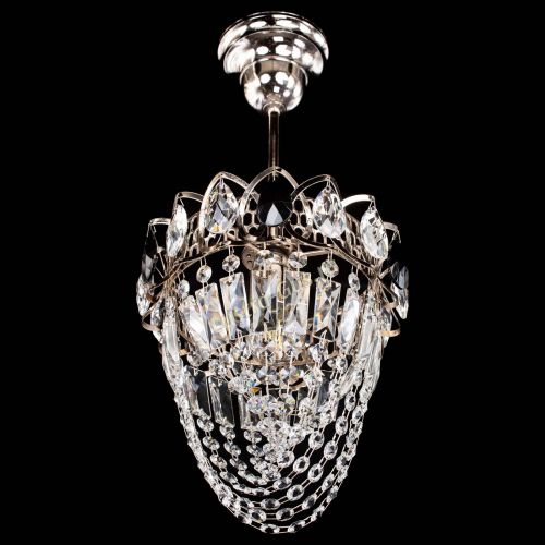 Люстра Водоворот №1 мини с подвесом черная в Самаре Гусь Хрустальный