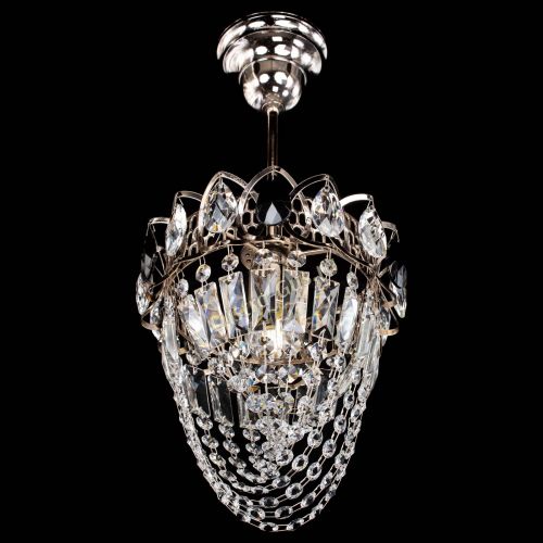 Люстра Водоворот №1 мини с подвесом черная в Самаре Гусь Хрустальный