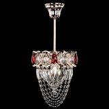 Люстра Водоворот №1 мини с подвесом красная в Самаре