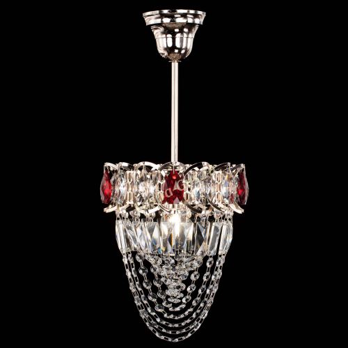 Люстра Водоворот №1 мини с подвесом красная в Самаре Гусь Хрустальный