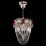 Люстра Водоворот №1 мини с подвесом красная в Самаре